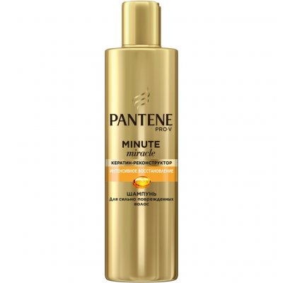 Купить pantene pro-v (пантин) шампунь minute miracle мицелярный интенсивное восстановление волос, 270 мл в Заволжье