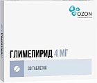 Купить глимепирид, таблетки 4мг, 30 шт в Заволжье