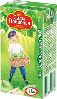 Купить сады придонья сок, зеленое яблоко 125мл (сады придонья апк, россия) в Заволжье