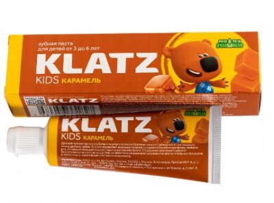 Купить klatz (клатц) зубная паста мимимишки для детей 3-6лет карамель, 40мл в Заволжье