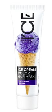 Натура Сиберика ICE Professional ICE CREAM COLOR маска для волос тонирующая Blueberry flavor тон чернично-фиолетовый 100 мл