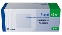 Купить аторис, таблетки, покрытые пленочной оболочкой 40мг, 90 шт в Заволжье