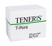 Купить teneris t-pore (тенерис) пластырь нетканный гипоаллергенный 6х7см, 50 шт в Заволжье
