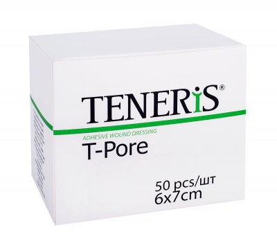 Купить teneris t-pore (тенерис) пластырь нетканный гипоаллергенный 6х7см, 50 шт в Заволжье