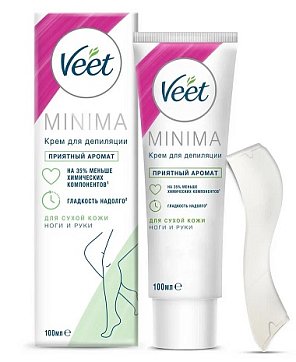 Veet Minima (Вит) крем для депиляции для сухой кожи, 100мл