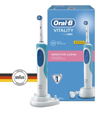 Купить oral-b (орал-би) электрическая зубная щетка vitality sensitive clean, 1 шт в Заволжье