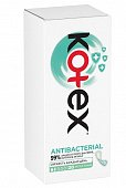 Купить котекс (kotex) прокладки ежедневные антибактериальны экстра тонкие, 20 шт в Заволжье