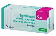 Купить бравадин, таблетки, покрытые пленочной оболочкой 5мг, 56 шт в Заволжье