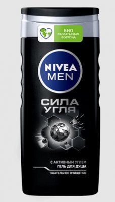 Купить nivea (нивея) для мужчин гель для душа сила угля, 250мл в Заволжье