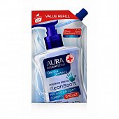 Купить aura (аура) дерма протект крем-мыло антибактериальное протект+ 500 мл в Заволжье