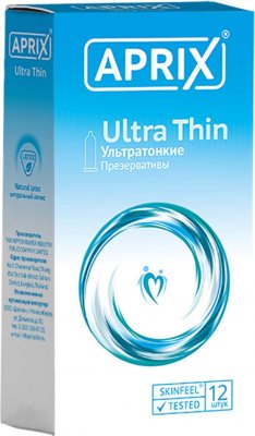Купить презервативы априкс ультратонкие №12 (thai nippon rubber indusyry co.,ltd, китай) в Заволжье