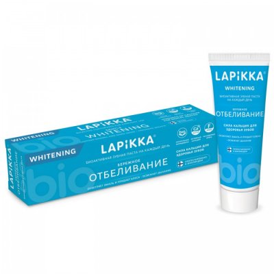 Купить лапика (lappika) зубная паста бережное отбеливание, 94г в Заволжье