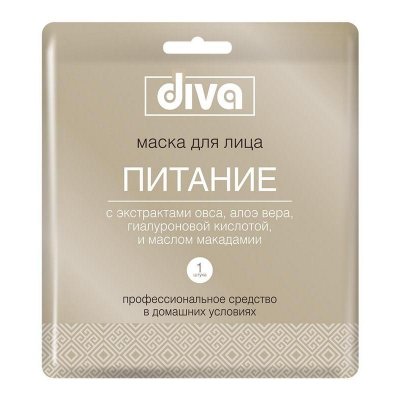 Купить diva (дива) маска для лица и шеи тканевая питание в Заволжье