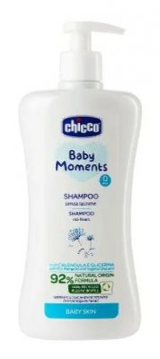 Купить chicco baby moments (чикко) шампунь без слез для новорожденных, 500мл в Заволжье