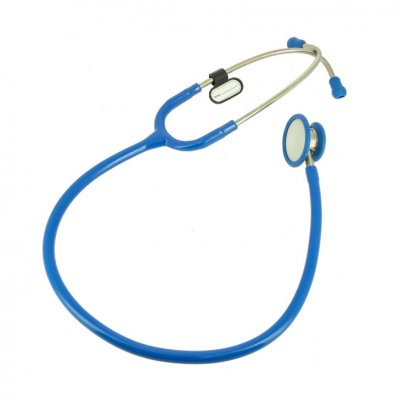 Купить стетоскоп amrus (амрус) 04-ам420 delux медицинский двухсторонний терапевтический, синий в Заволжье