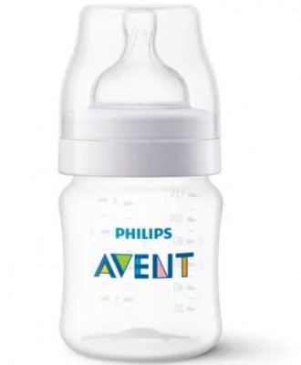 Купить avent (авент) бутылочка для кормления с рождения anti-colic с клапаном airfree 125 мл 1 шт (scy100/01) в Заволжье