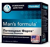 Купить man's formula (мен-с формула) потенциал форте усиленная форма, таблетки 15 шт бад в Заволжье