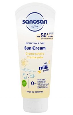 Купить sanosan baby (саносан) крем солнцезащитный детский, 75 мл spf50 в Заволжье