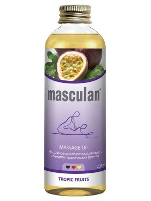 Купить masculan (маскулан) масло массажное расслабляющее тропические фрукты, 200мл в Заволжье