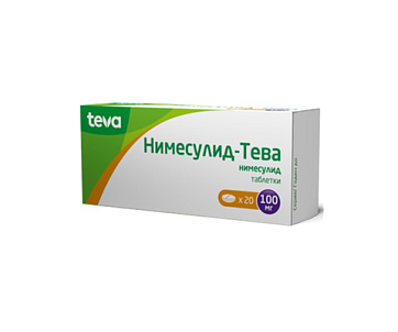 Нимесулид-Тева, таблетки 100мг, 20шт