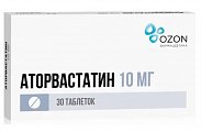 Купить аторвастатин, таблетки, покрытые пленочной оболочкой 10мг, 30 шт в Заволжье