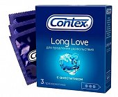 Купить contex (контекс) презервативы long love продлевающие 3шт в Заволжье