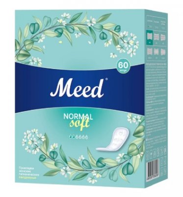 Купить meed normal soft (мид) прокладки ежедневные целлюлозные, 60 шт в Заволжье