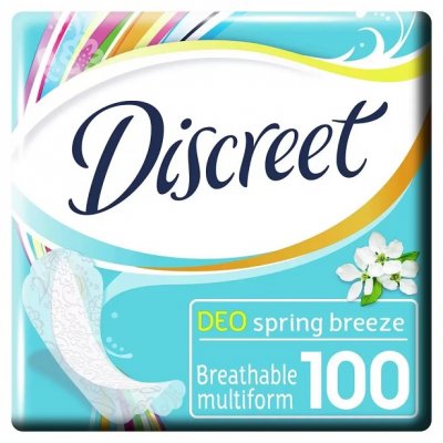 Купить discreet (дискрит) прокладки део весенний бриз 100шт в Заволжье