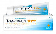 Купить д-пантенол плюс крем для наружного применения антисептический, туба 30г в Заволжье