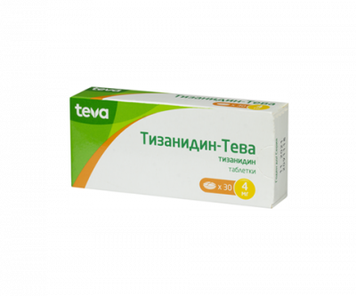 Купить тизанидин-тева, таблетки 4мг, 30шт в Заволжье