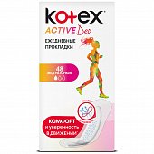 Купить kotex active deo (котекс) прокладки ежедневные экстратонкие 48шт в Заволжье