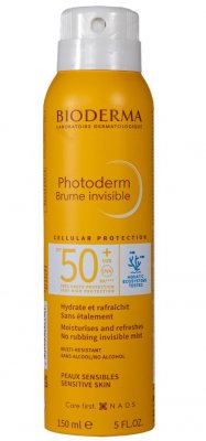 Купить bioderma photoderm (биодерма фотодерм) спрей-вуаль spf 50+ invisible, 150 мл в Заволжье