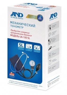 Купить тонометр механический a&d (эй энд ди) ua-100 sl, со встроенным фонендоскопом в Заволжье