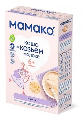 Купить мамако каша овсяная на козьем молоке с 6 месяцев, 200г в Заволжье