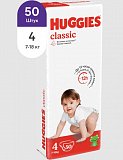 Huggies (Хаггис) подгузники Классик 4, 7-18кг 50 шт