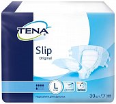 Купить tena slip оriginal (тена) подгузники для взрослых, размер l (обхват талии/бедра от 110см до 150см), 30 шт в Заволжье