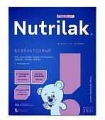 Купить нутрилак (nutrilak) премиум безлактозный молочная смесь с рождения, 350г в Заволжье