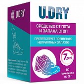 Купить u.dry дезодорант для ног пакетики 3г, 10 шт в Заволжье