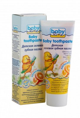 Купить babyline (бэбилайн) зубная паста для детей апельсин 2-10лет, 75мл в Заволжье