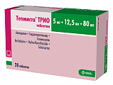Купить телмиста трио, таблетки 5мг+12.5мг+80мг 28шт в Заволжье