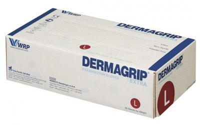 Купить перчатки dermagrip extra смотровые неопудрен размер l 25 пар в Заволжье