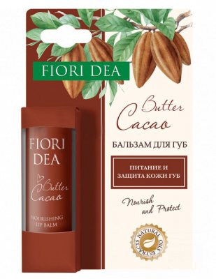 Купить фьери дея (fiori dea), бальзам для губ масло какао питательный, 4,5г в Заволжье