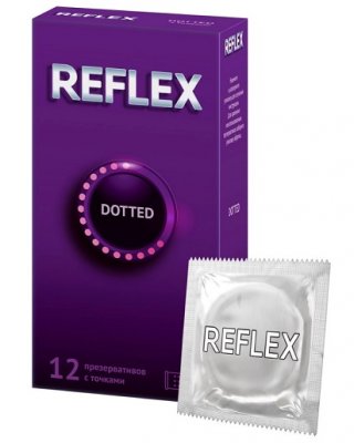 Купить рефлекс (reflex) презервативы с точками dotted, 12 шт в Заволжье