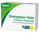 Купить омепразол-тева, капсулы кишечнорастворимые 40мг, 28 шт в Заволжье