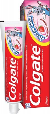 Купить колгейт (colgate) зубная паста детская доктор заяц со вкусом клубники, 50 мл в Заволжье