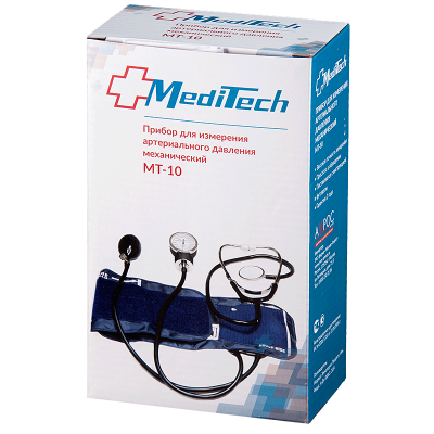 Купить тонометр механический meditech (медитеч) mt-10, со стетоскопом в Заволжье