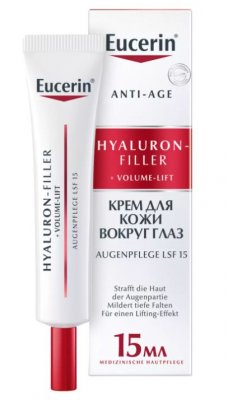 Купить эуцерин (eucerin hyaluron-filler+volume-lift (эуцерин) крем для кожи вокруг глаз 15 мл в Заволжье