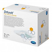 Купить silicone border plus zetuvit (цетувит) повязка суперабсорбент с контактным слоем из силикона самоклеящаяся 10см х10см, 10 шт в Заволжье