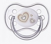 Купить canpol (канпол) пустышка круглая силиконовая 0-6 месяцев newborn baby белая 1 шт в Заволжье