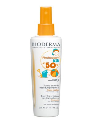 Купить bioderma photoderm kids (биодерма фотодерм) спрей для лица и тела солнцезащитный 200мл spf50+ в Заволжье